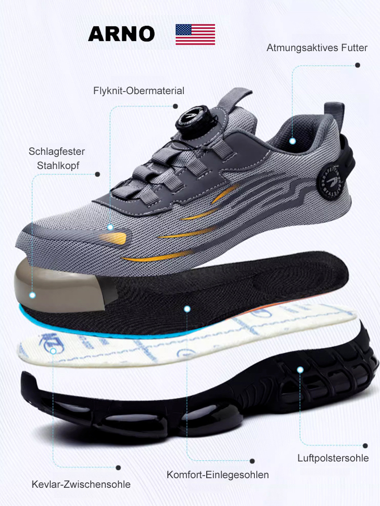 Knauf Anti-Smash und Anti-Punktur Arbeit Versicherung Schuhe