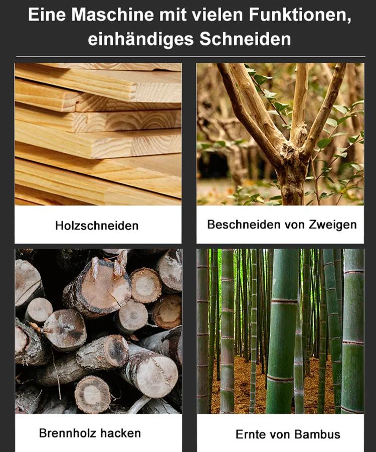 4-Zoll-Lithium-Kettensäge für Einhandbedienung