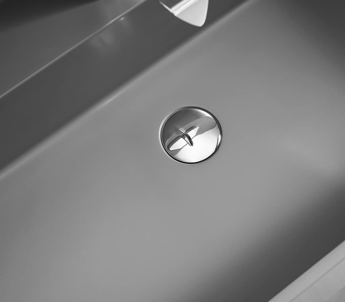 Serene Valley Bathroom Floating Vanity, 40" Wall-Mount Sink with Large Storage Space and Pop-Up Strainer, Solid Surface Material in Matte Gray, SVWS609-40GR-Serene Valley