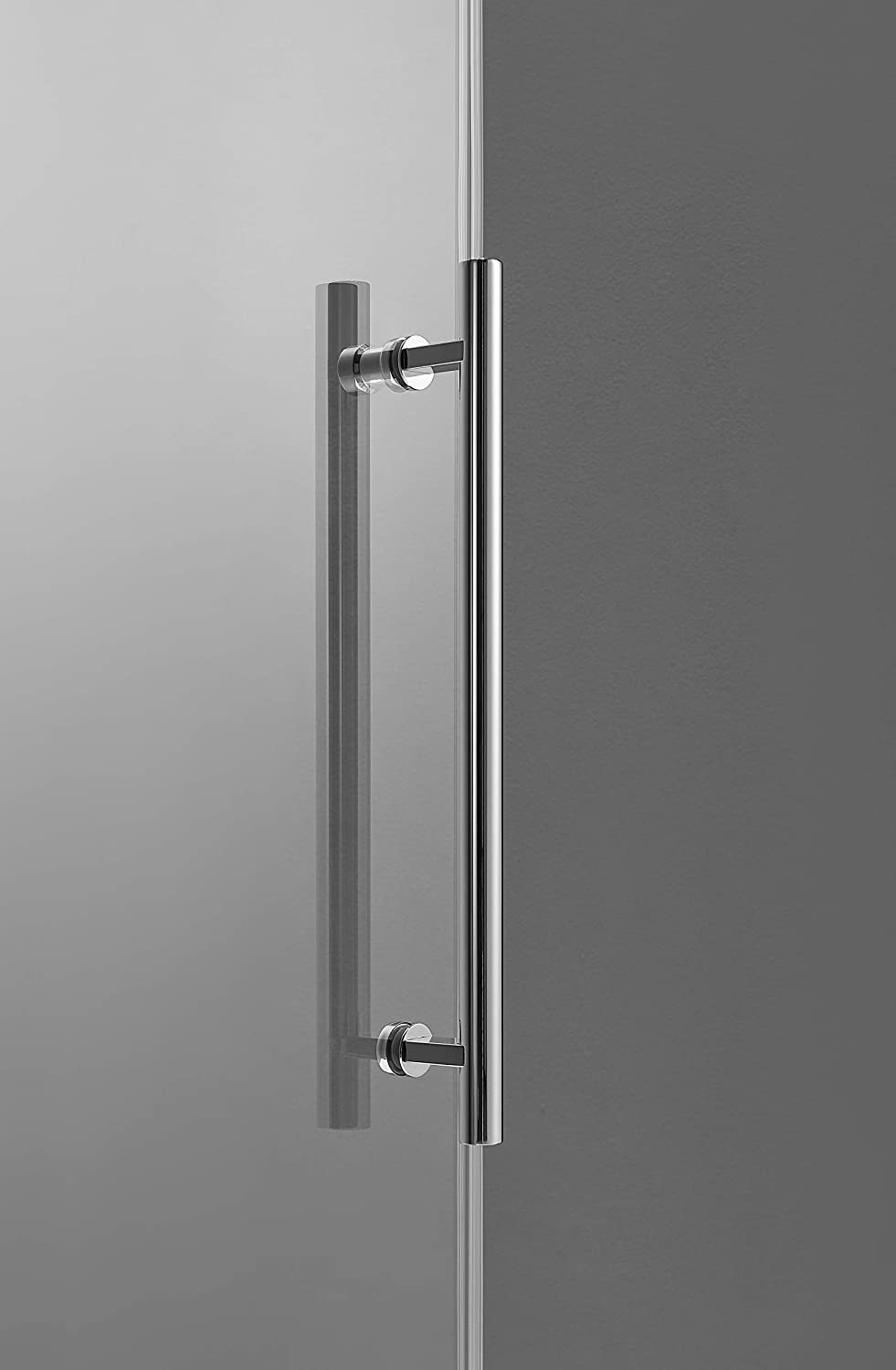Serene Valley SVSD5001-6874CH Big Roller Frameless Sliding Shower Door - Superclear 3/8" Tempered Glass - 304 Stainless Steel Hardware in Chrome 64"- 68"W x 74"H-Serene Valley