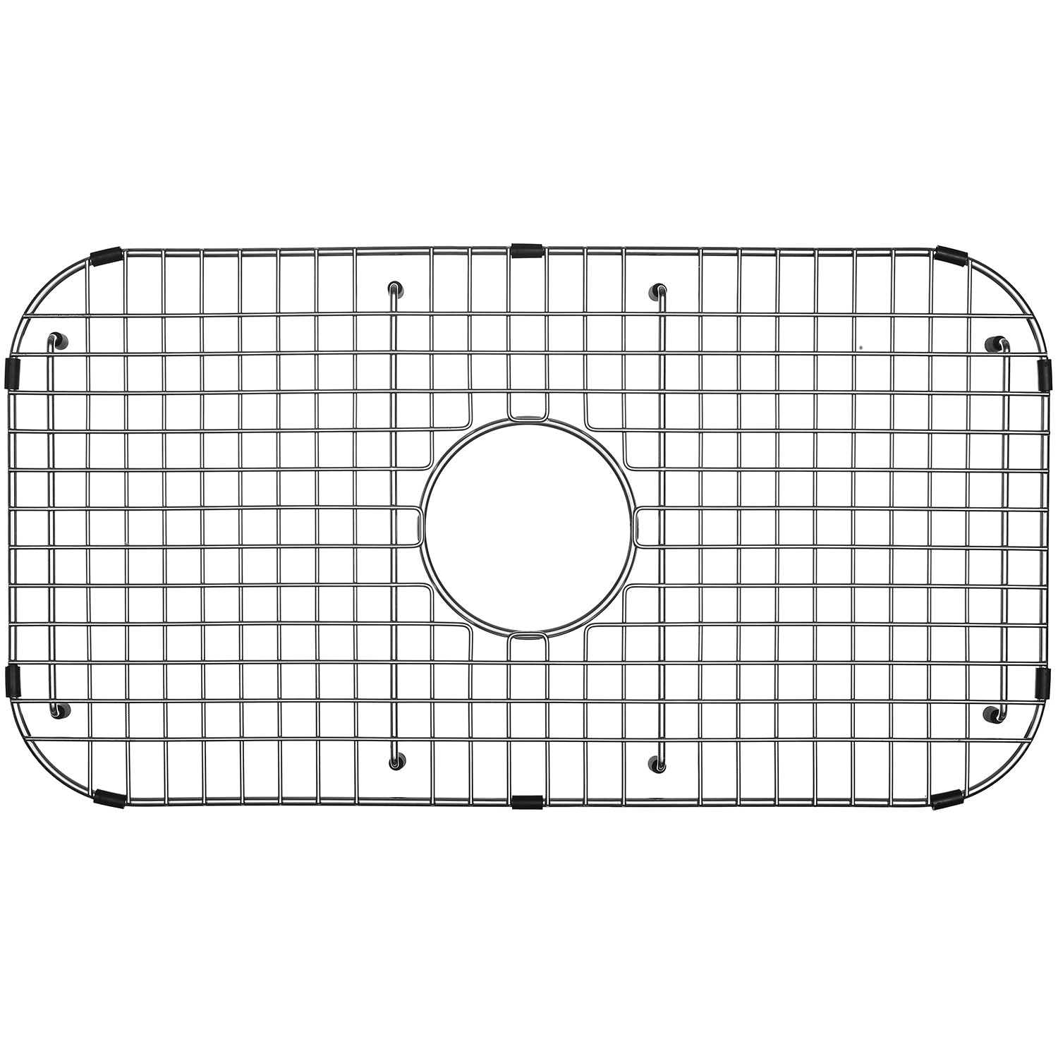 Serene Valley Sink Bottom Grid 27-1/2" x 14-1/4", Centered Drain with Corner Radius 3-1/2", NDG2814C-Serene Valley