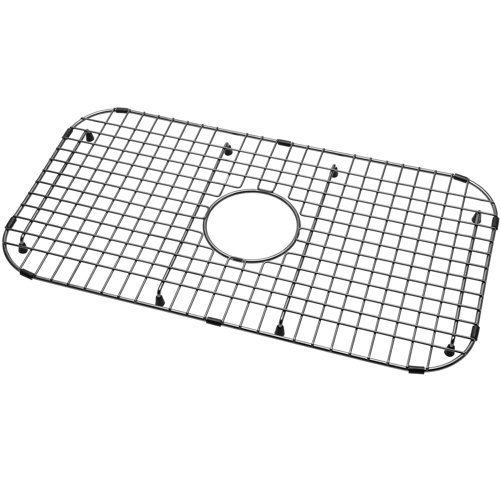 Serene Valley Sink Bottom Grid 26" x 14", Matte Black Color, Centered Drain with Corner Radius 3-1/2", ND2614C-MB-Serene Valley