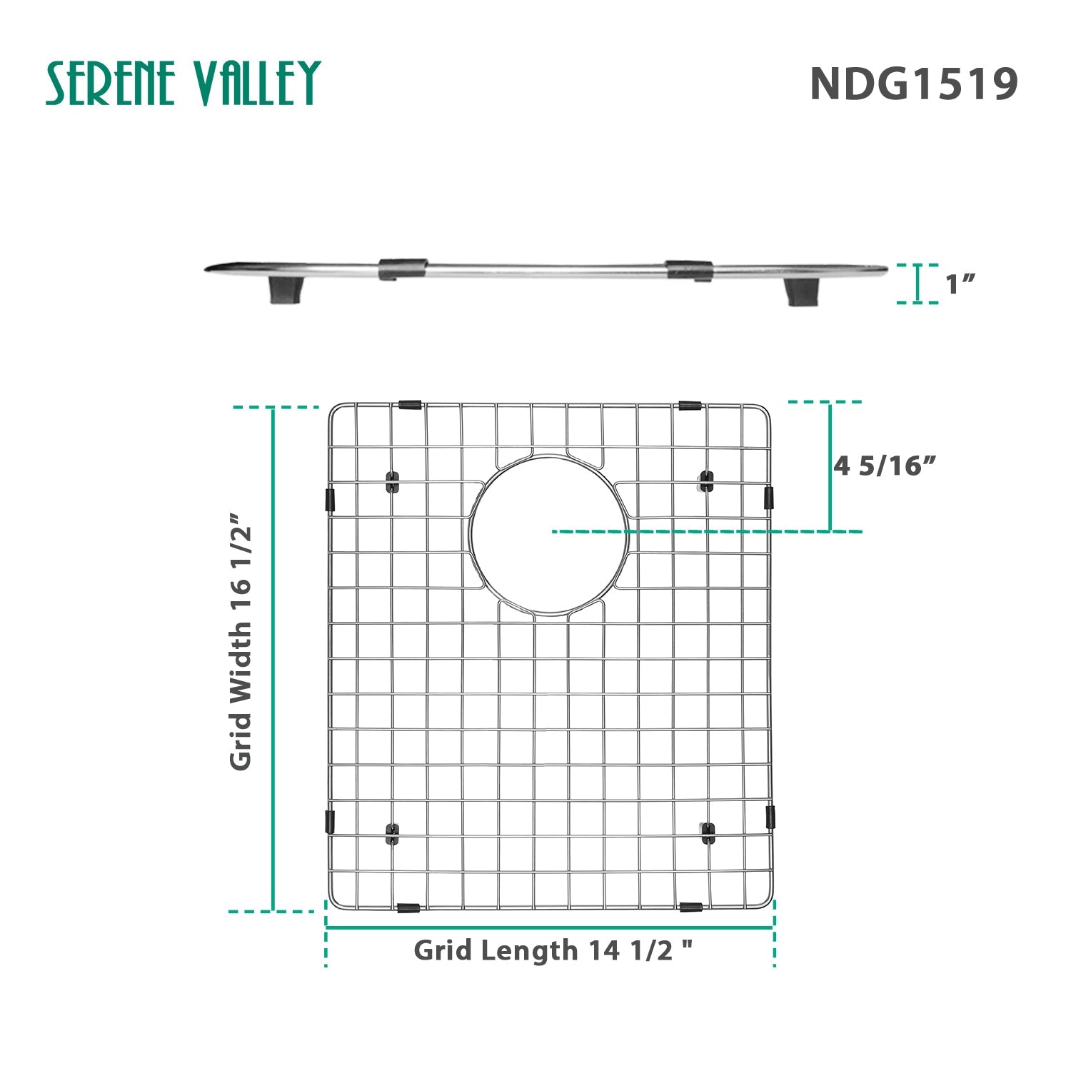 sink grid, NDG1519 dim 14 1/2" x 16 1/2"-Serene Valley