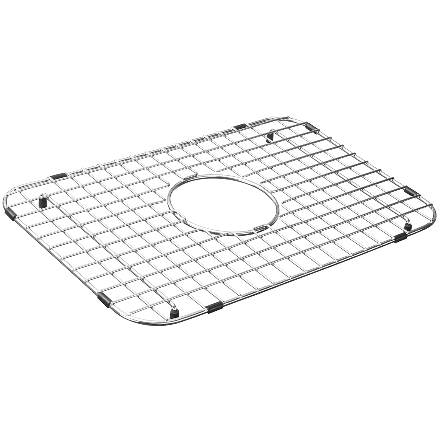 Serene Valley Sink Bottom Grid 19" x 12-1/2", Centered Drain with Corner Radius 1-1/2", NDG1912C-Serene Valley