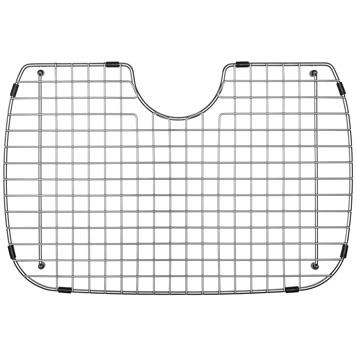 Serene Valley Sink Bottom Grid 20-3/8" x 13-5/8", Rear Drain with Radius 3-1/2", Sink Grid Stainless Steel NDG2013R.-Serene Valley