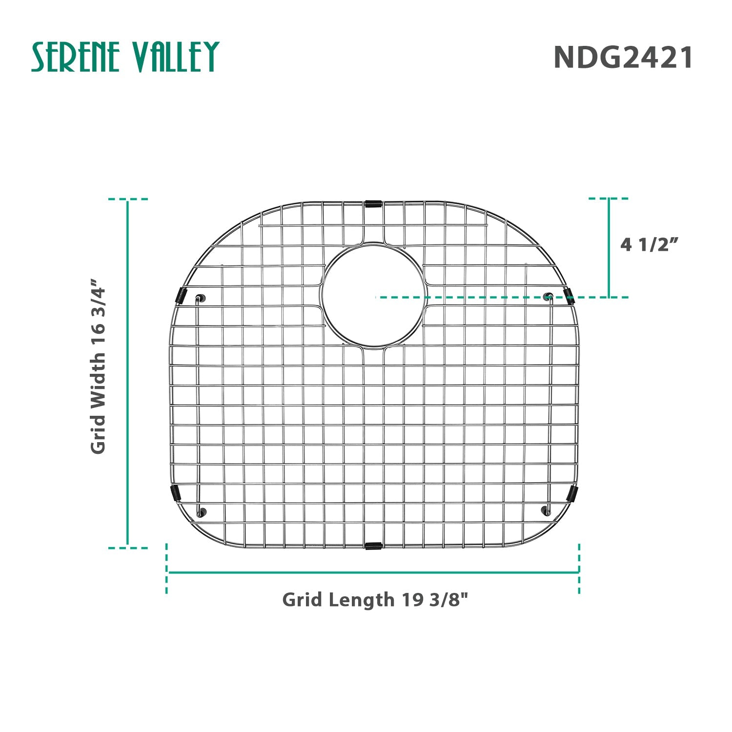 Sink Grid 19 x 17, NDG2421 dim 19 3/8" x 16 3/4"-Serene Valley