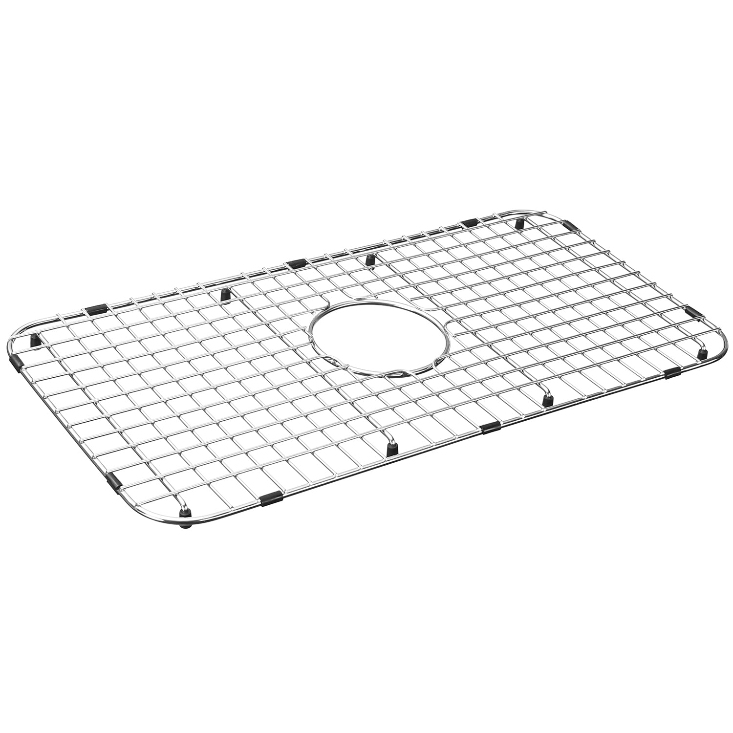 Serene Valley Sink Bottom Grid 25-1/8" x 12-7/8", Centered Drain with Corner Radius 1-1/2", Sink Grid Stainless Steel NDG2513C-Serene Valley