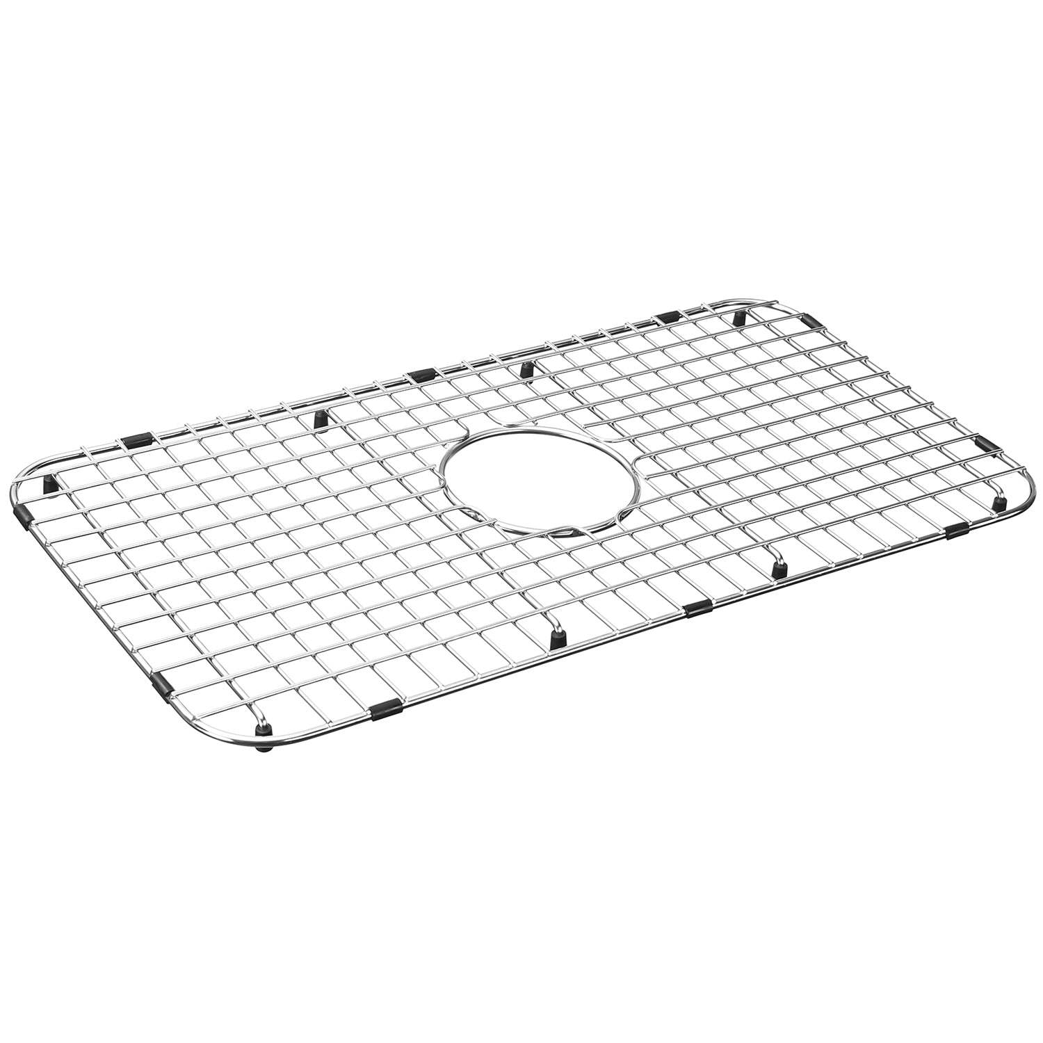 Serene Valley Sink Bottom Grid 25-1/8" x 12-7/8", Centered Drain with Corner Radius 1-1/2", Sink Grid Stainless Steel NDG2513C-Serene Valley