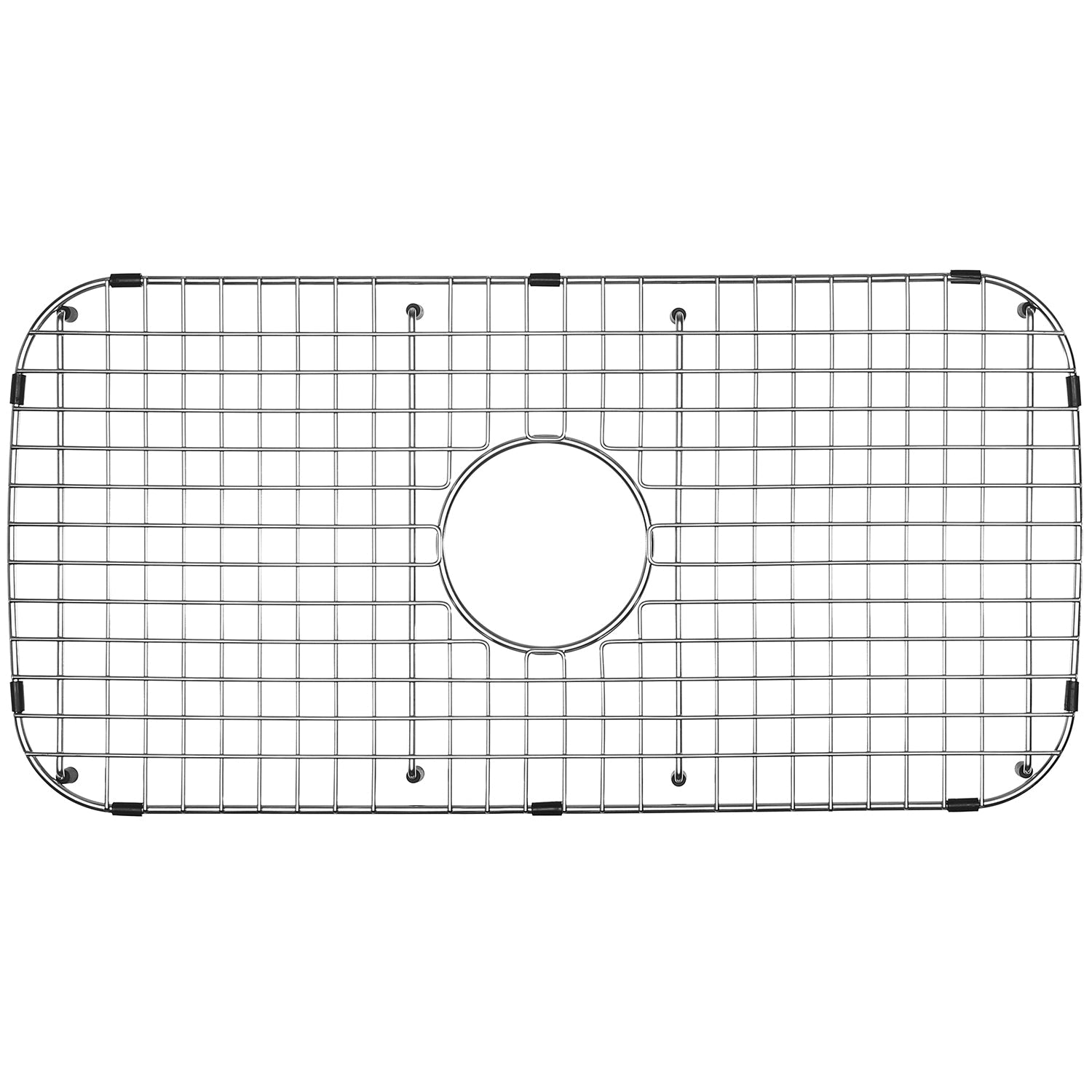 Serene Valley Sink Grid 26-13/16" x 13-3/8", Centered Drain with Corner Radius 3", NDG2613C-Serene Valley