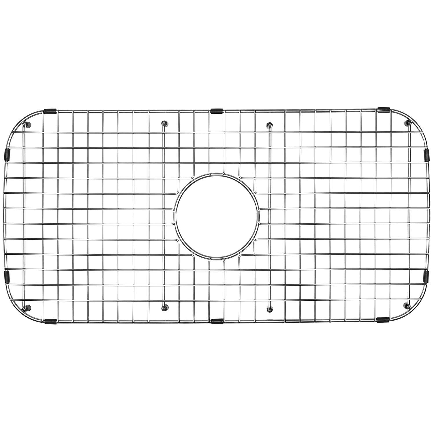 Serene Valley Sink Grid 26-13/16" x 13-3/8", Centered Drain with Corner Radius 3", NDG2613C-Serene Valley