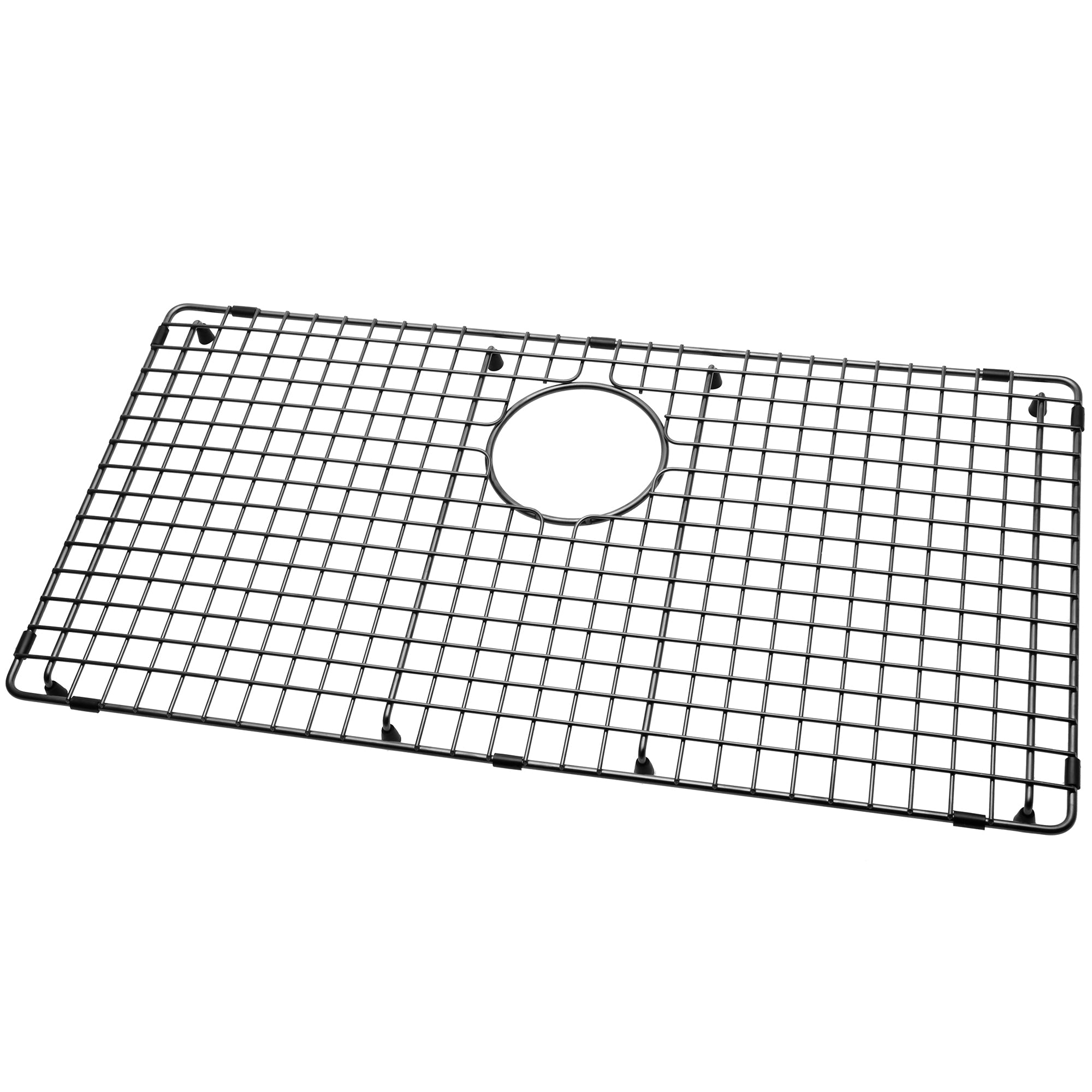 Serene Valley Sink Bottom Grid 27-9/16" x 14-9/16", Matte Black Color, Rear Drain with Corner Radius 3/16", Kitchen Sink Protector NDG2815R-MB-Serene Valley