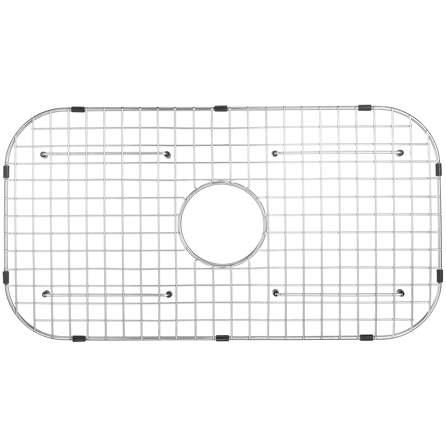 Serene Valley Sink Bottom Grid 26" x 14-1/8", Centered Drain with Corner Radius 3-1/2", NDG6016-Serene Valley