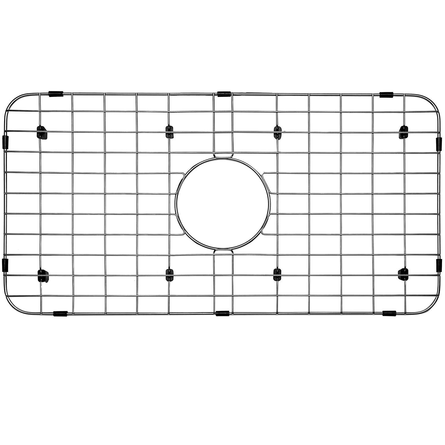 Sink Bottom Grid 24-1/8" x 12-5/8", Centered Drain with Corner Radius 1-1/2" NLW2412C-Serene Valley
