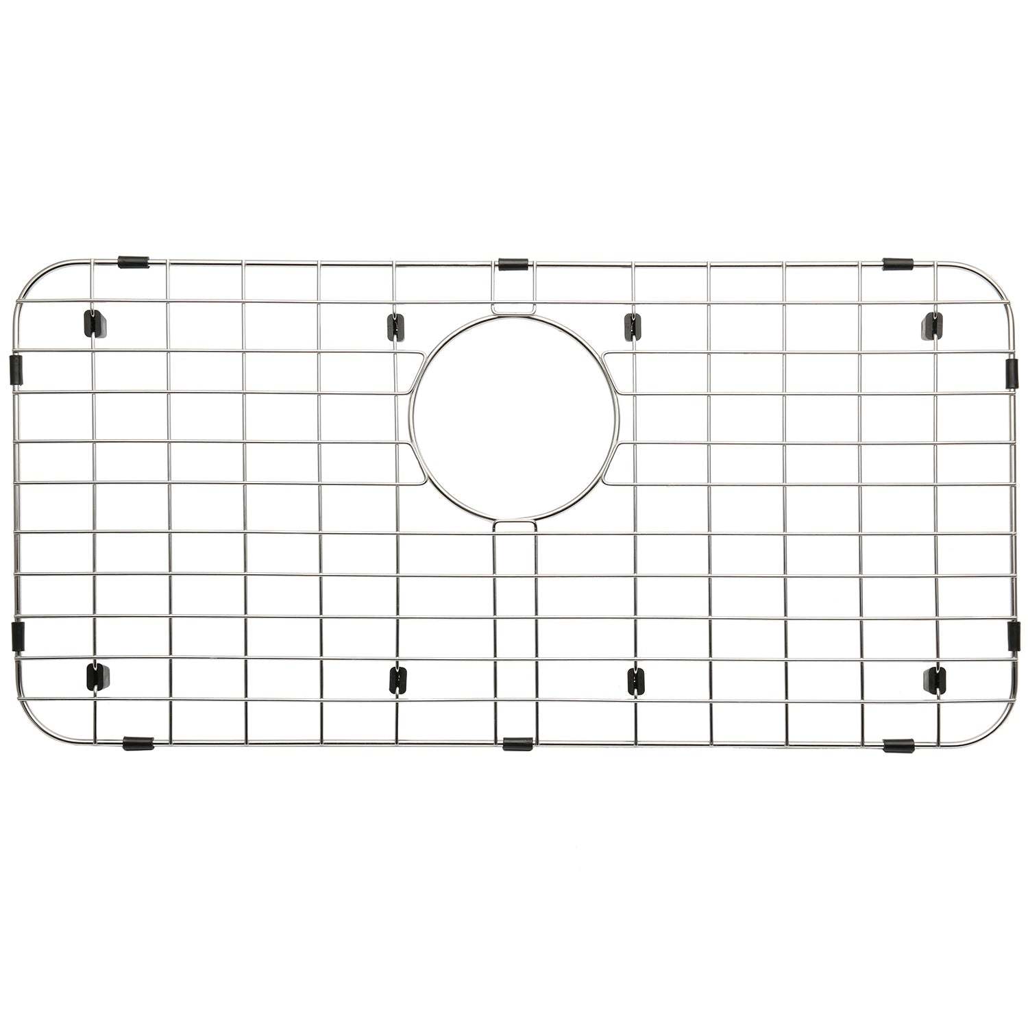 Serene Valley 25-1/4" X 12-1/2“ Sink Grid , Rear Drain with Corner Radius 1-1/2",  NLW2513R-Serene Valley