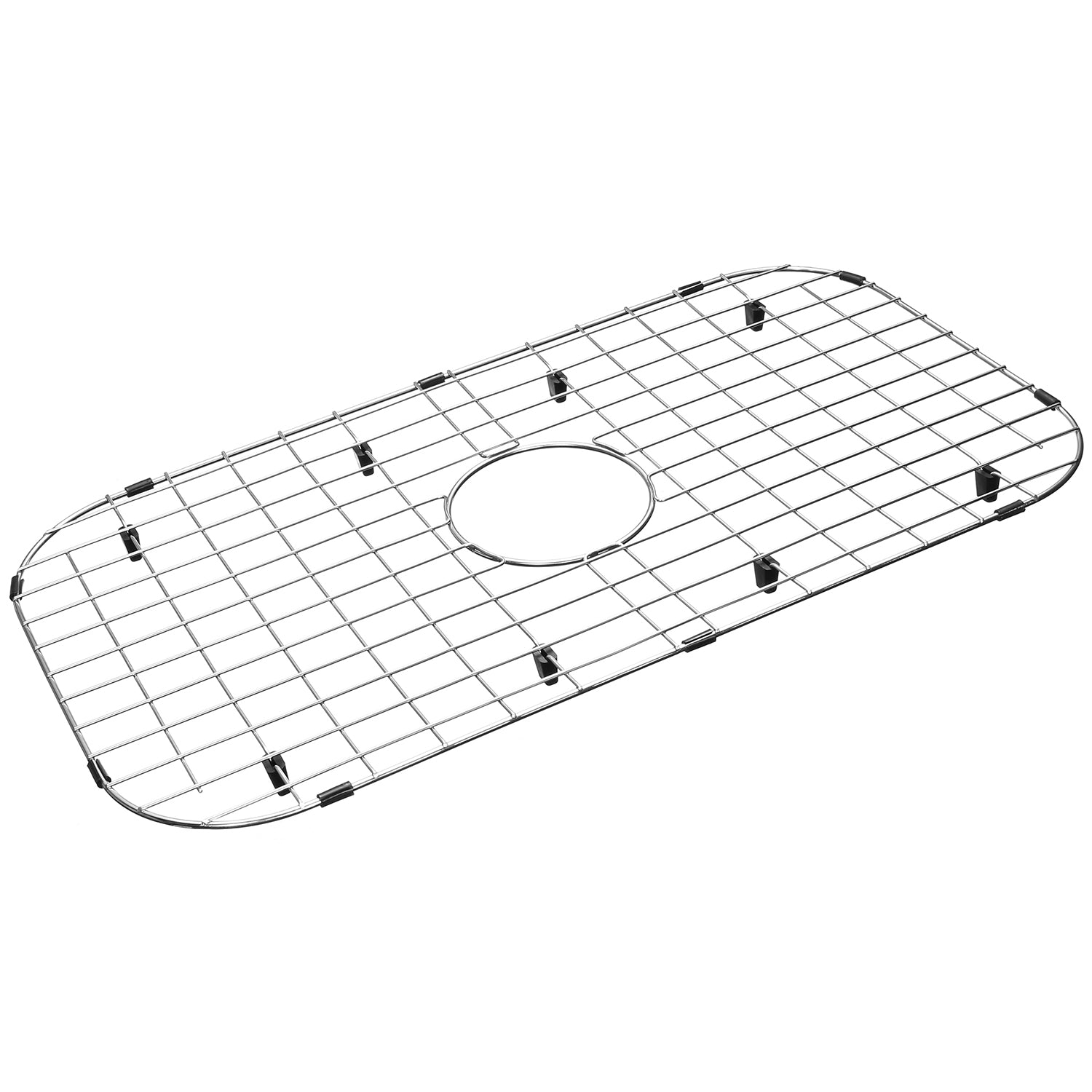 Sink Protector Grid 26-1/16" x 14-1/16", Centered Drain with Corner Radius 3-1/2" NLW2614C-Serene Valley