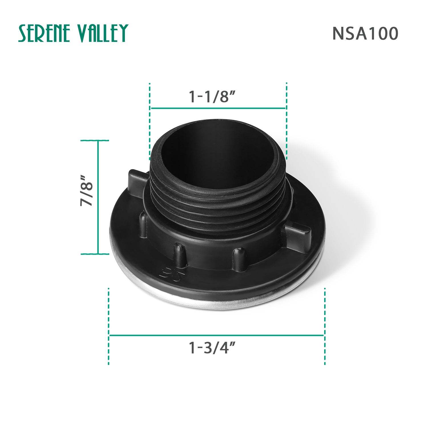 Kitchen Sink Hole Plug, 304 Stainless Steel Material, Sink Tap Hole Cover for 1.2-1.6" Dia Hole, 2pcs NSA100-Serene Valley