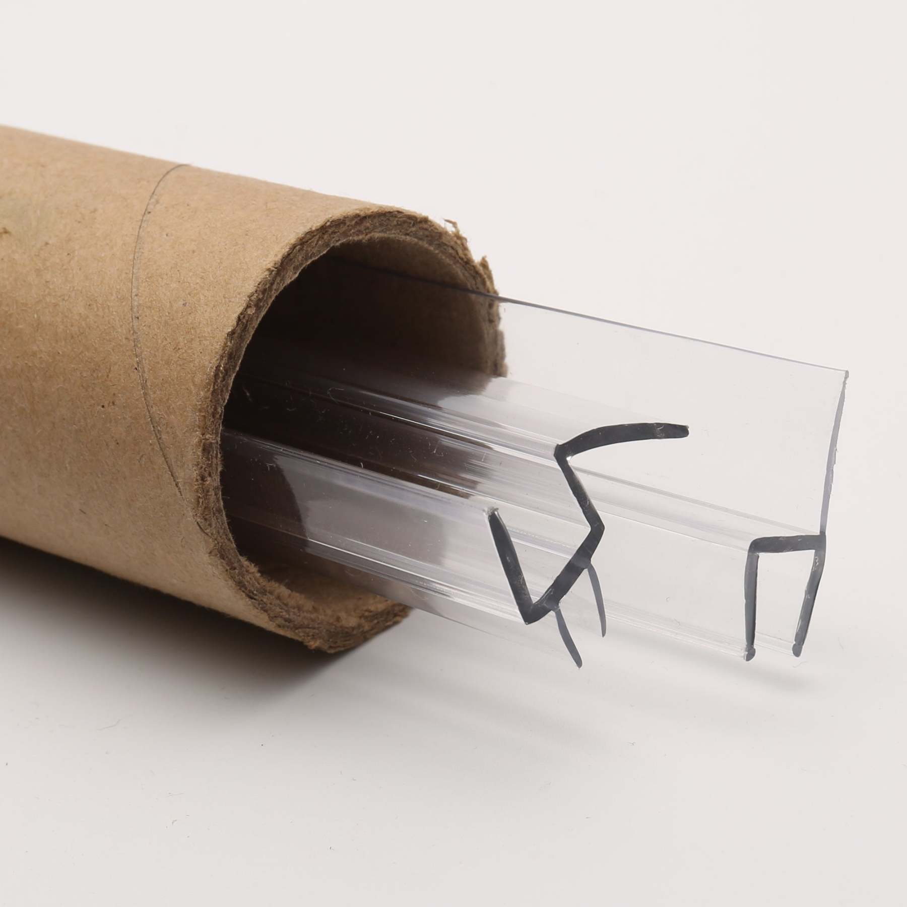 Frameless Shower Door Seal Strip for 1/4" Glass, Super Clear and Strong Material for Water Blocking - 78" Doorside Strip Plus 78" Bottom Strip, 2pcs SDP014-Serene Valley