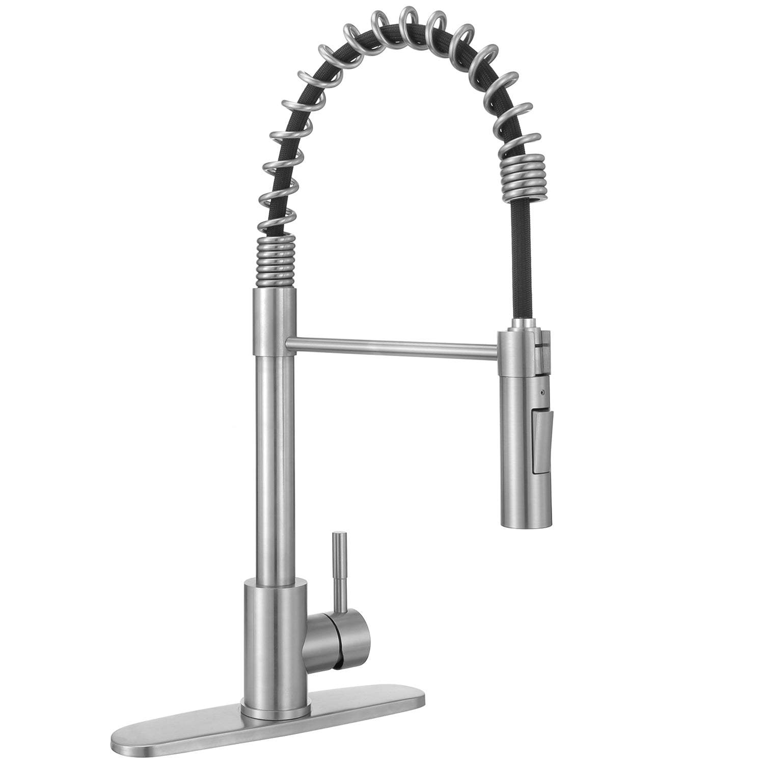 Pull-Out Sprayer Kitchen Faucet SNK310ST, Single Lever Handle, Stainless Steel ST Finish with cUPC/NSF/CEC Compliant Quality-Serene Valley