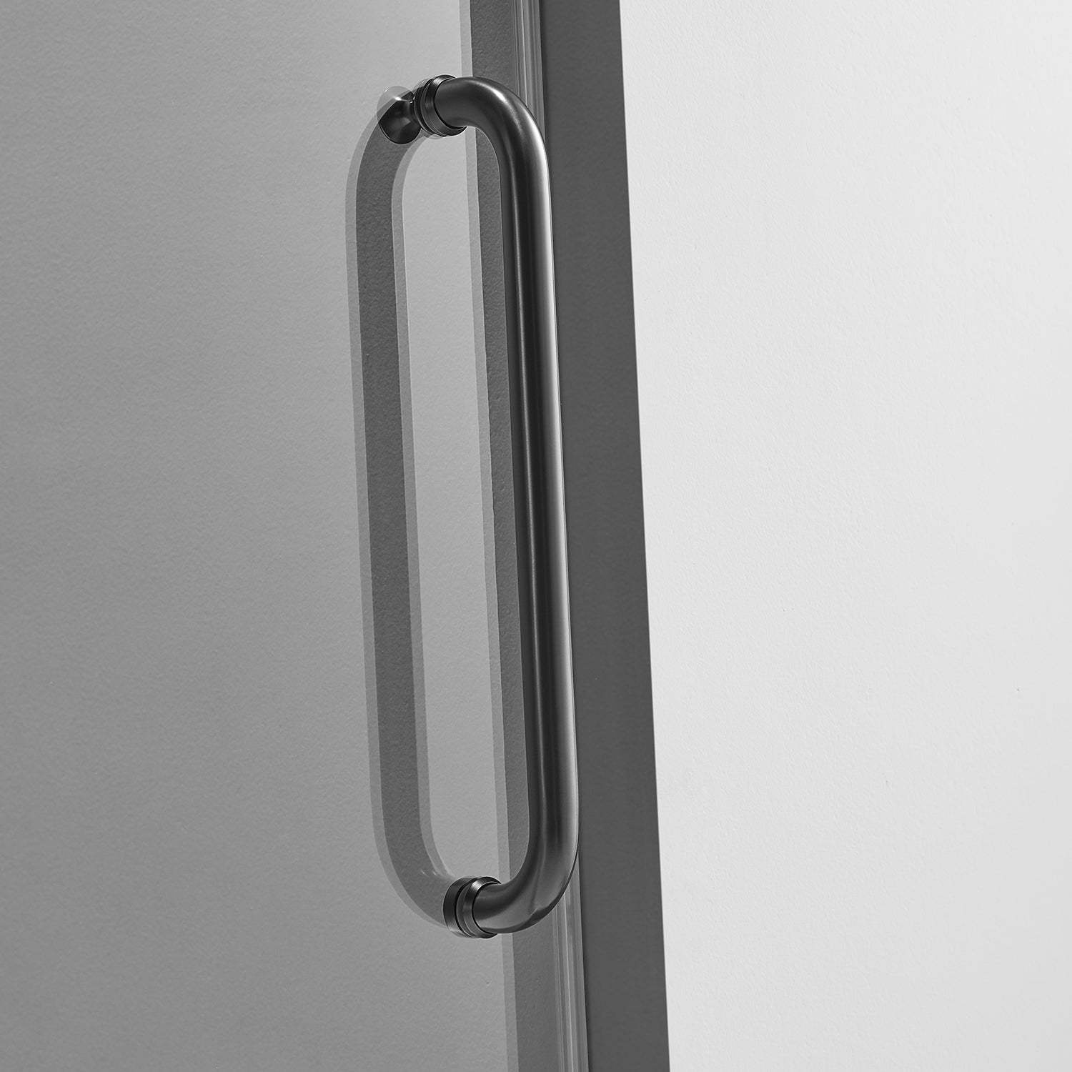 Serene Valley SVSD5002-6476MB Big Roller Frameless Sliding Shower Door - Superclear 3/8" Tempered Glass - 304 Stainless Steel Hardware in Matte Black 60"- 64"W x 76"H-Serene Valley