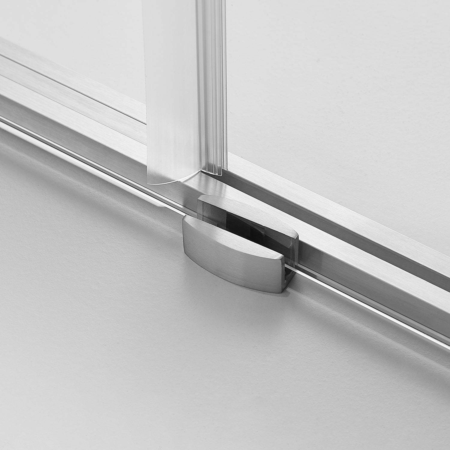 Serene Valley SVSD5002-6076BN Big Roller Frameless Sliding Shower Door - Superclear 3/8" Tempered Glass - 304 Stainless Steel Hardware in Brushed Nickel 56"- 60"W x 76"H-Serene Valley