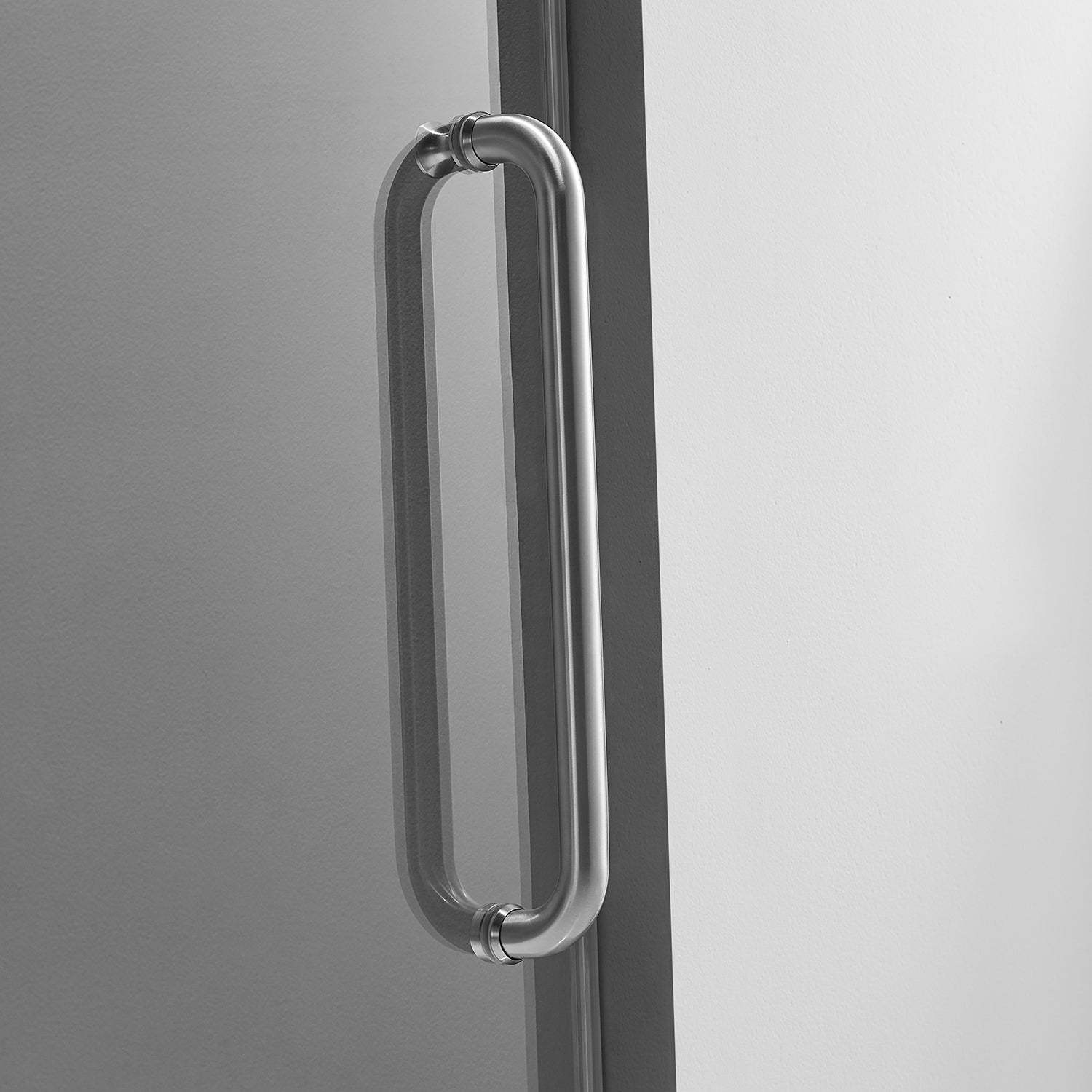Serene Valley SVSD5002-6076BN Big Roller Frameless Sliding Shower Door - Superclear 3/8" Tempered Glass - 304 Stainless Steel Hardware in Brushed Nickel 56"- 60"W x 76"H-Serene Valley