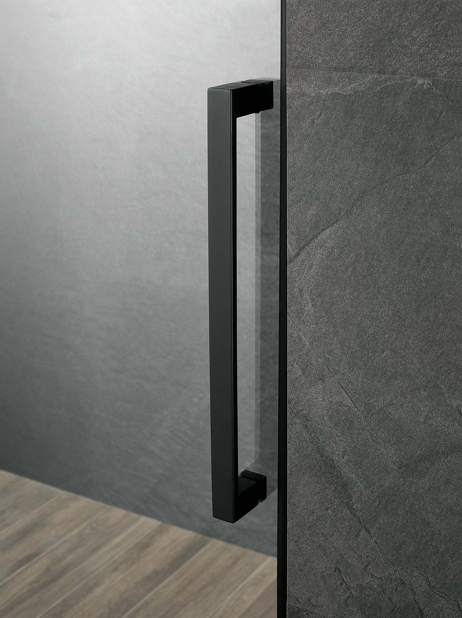 Serene Valley Square Rail Frameless Sliding Shower Door SVSD5003-7274MB, Easy-Clean Coating 3/8" Tempered Glass - 304 Stainless Steel Hardware in Matte Black 68"- 72"W x 74"H-Serene Valley