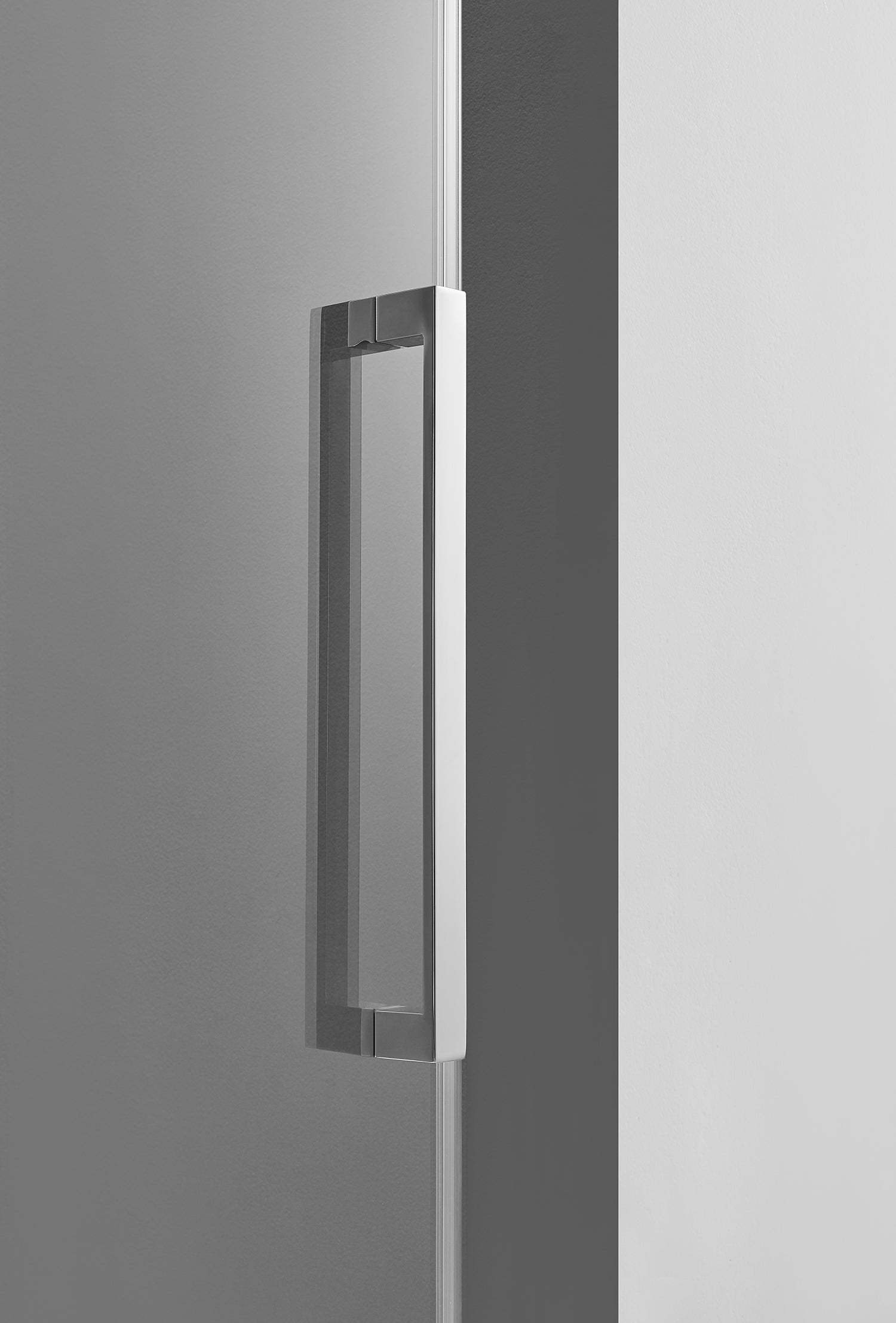 Serene Valley Square Rail Frameless Sliding Shower Door SVSD5003-7274CH, Easy-Clean Coating 3/8" Tempered Glass - 304 Stainless Steel Hardware in Chrome 68"- 72"W x 74"H-Serene Valley