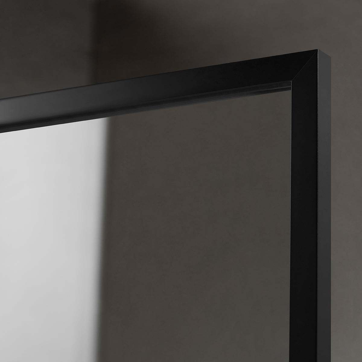 Serene Valley Stand-Alone Shower Screen SVSD5005-3474MB, 3/8" Tempered Glass with Easy-Clean Coating, Premium 304 Stainless Steel Construction with Reversible Installation, Matte Black Finish-Serene Valley