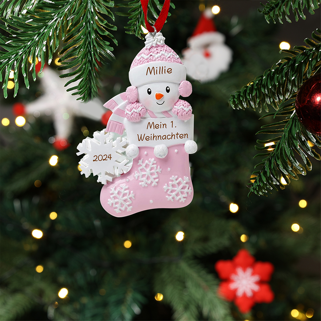 Kettenmachen Holz Weihnachtsornament-Personalisierter Name & Text & Jahr Ball Baby Pony Ornament 14.99