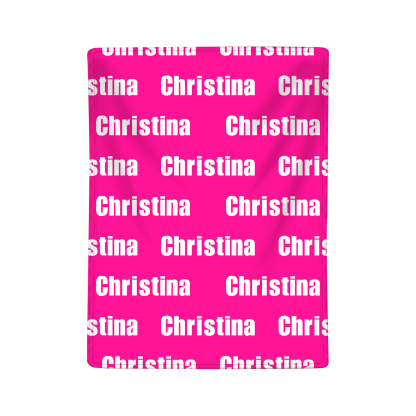 Personalisierte 1 - 10 Namen & Text  Bärenmotiv Flanell Decke für Oma Familie