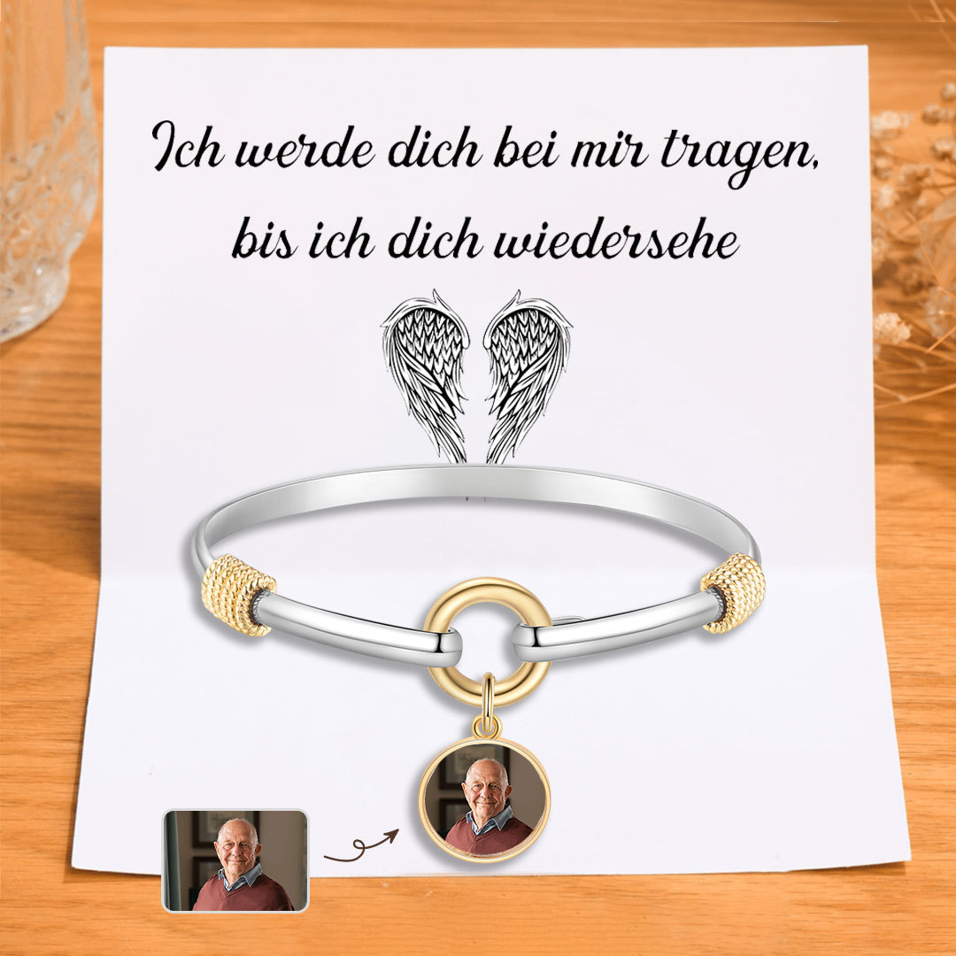 Personalisierte Edelstahlarmband zur Erinnerung an Verstorbene