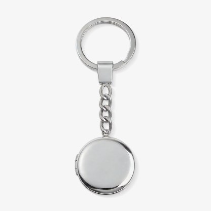 Personalisierbar 2 Fotos Medaillon Schlüsselanhänger Geschenk für Familie