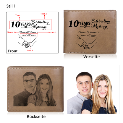 Herren Personalisiertes oto & 2 Namen & Buchstabe & Datum & Texte & F