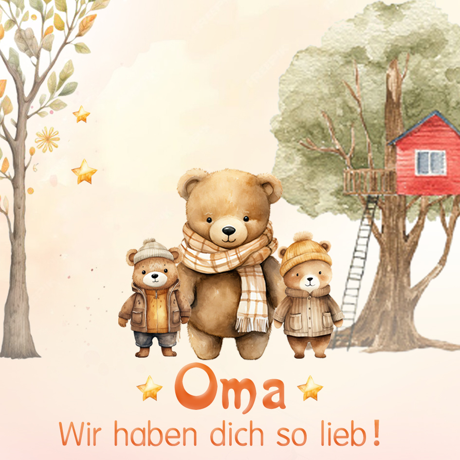 Personalisierte 2 Namen Gravur "OMA" Halskette mit 2 Geburtssteinen-Oma wir haben dich so lieb-Geschenk mit Nachrichtenkarte