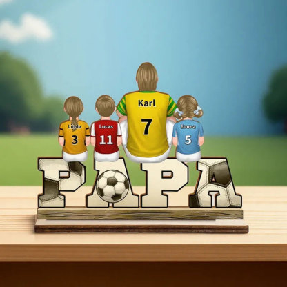 Holzornamente-Personalisierte Name & Muster-Geschenk für Vater