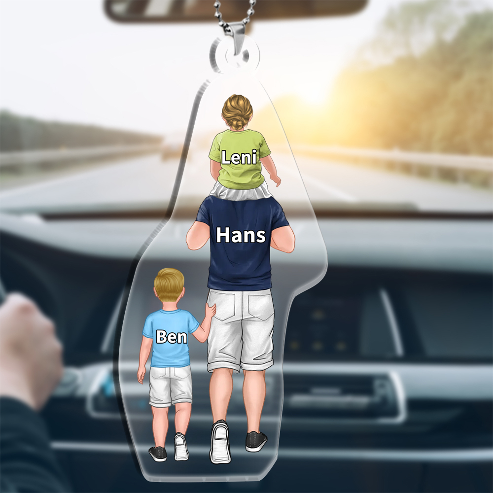 Personalisiertes Familie Ornament/Schlüsselanhänger mit Schlüsselring