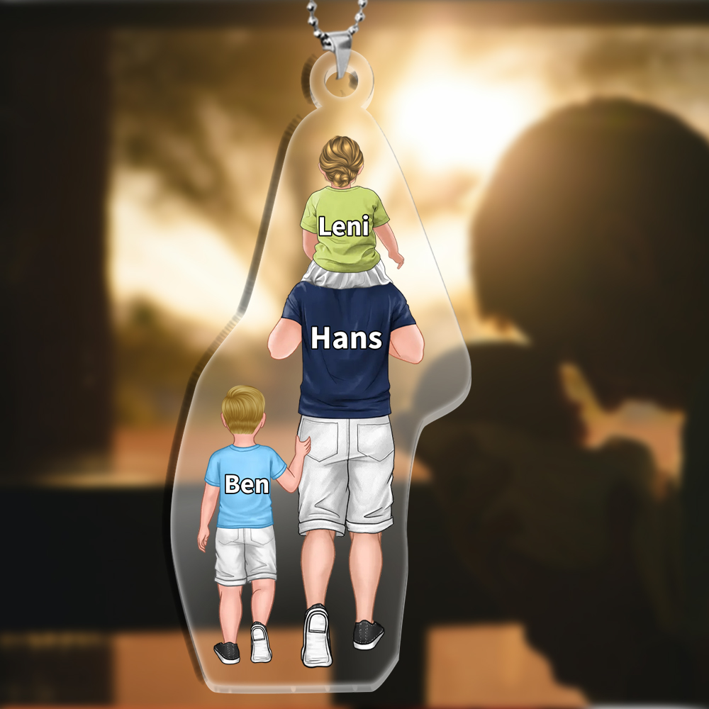 Personalisiertes Familie Ornament/Schlüsselanhänger mit Schlüsselring