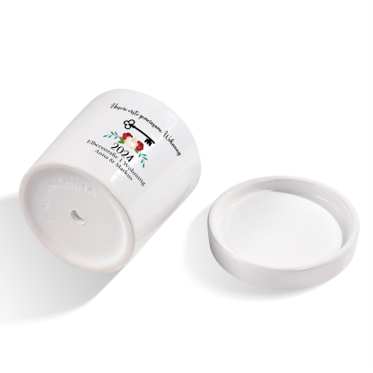 Personalisierbare 2 Texte & Jahr Liebespaar Blumentopf Einweihungsgeschenk Geschenk für ein neues Zuhause