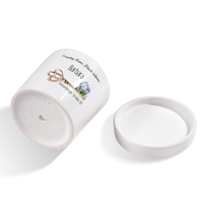 Personalisierbarer Name & 2 Texte & Foto Liebespaar Blumentopf Einweihungsgeschenk Geschenk für ein neues Zuhause