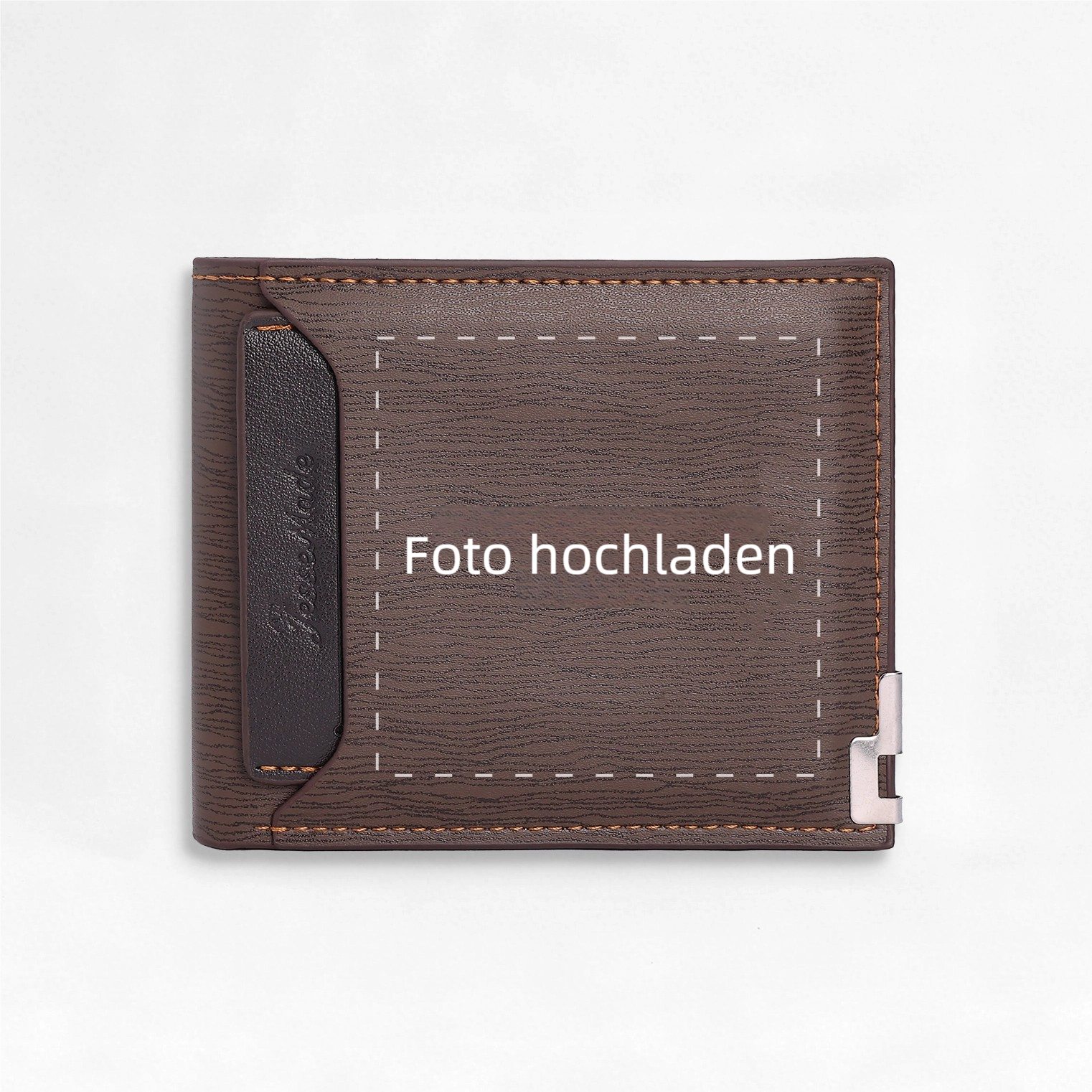 Personalisierte Herren Geldbörse mit Fotogravur und Monogramm
