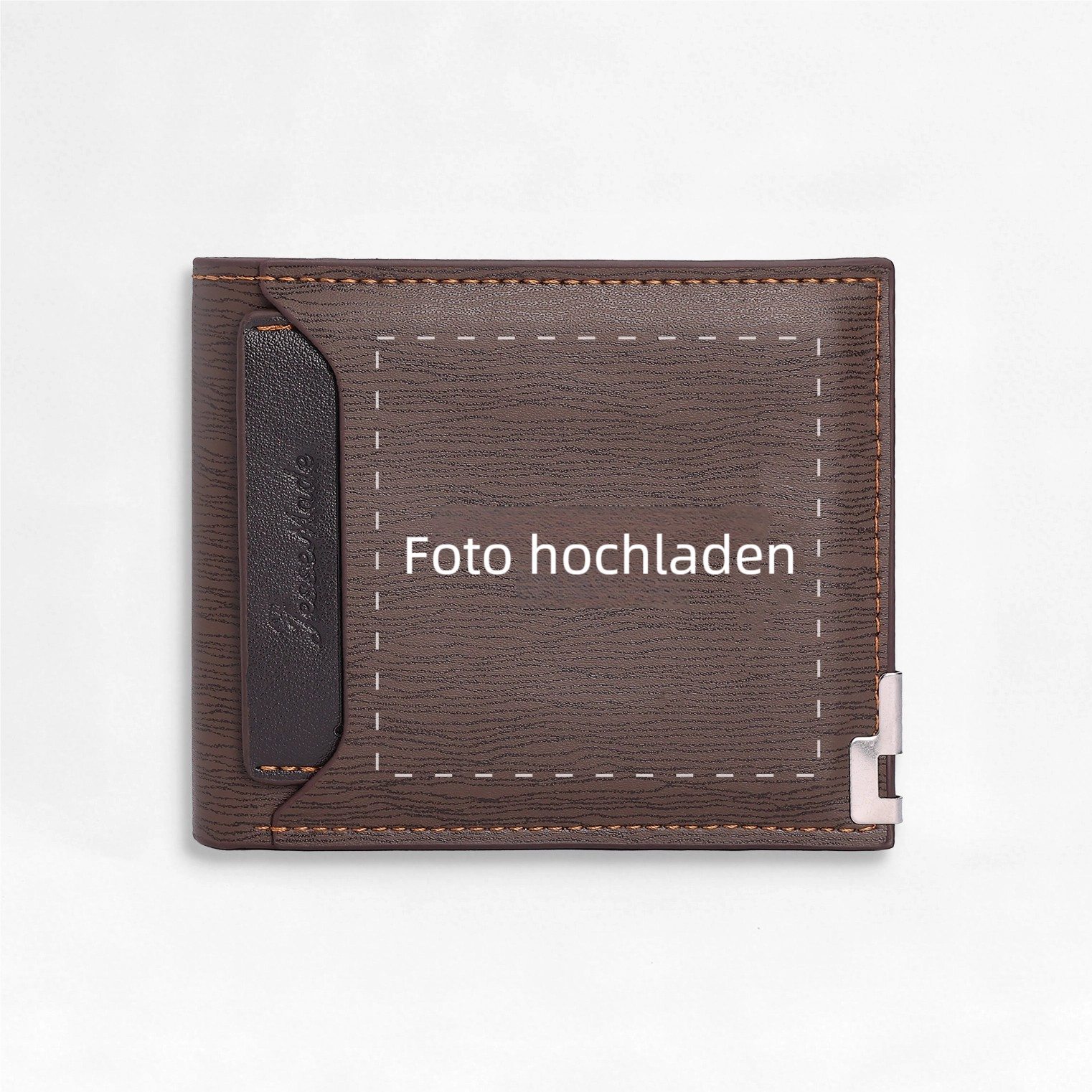 Personalisierte Herren Geldbörse mit Fotogravur und Monogramm