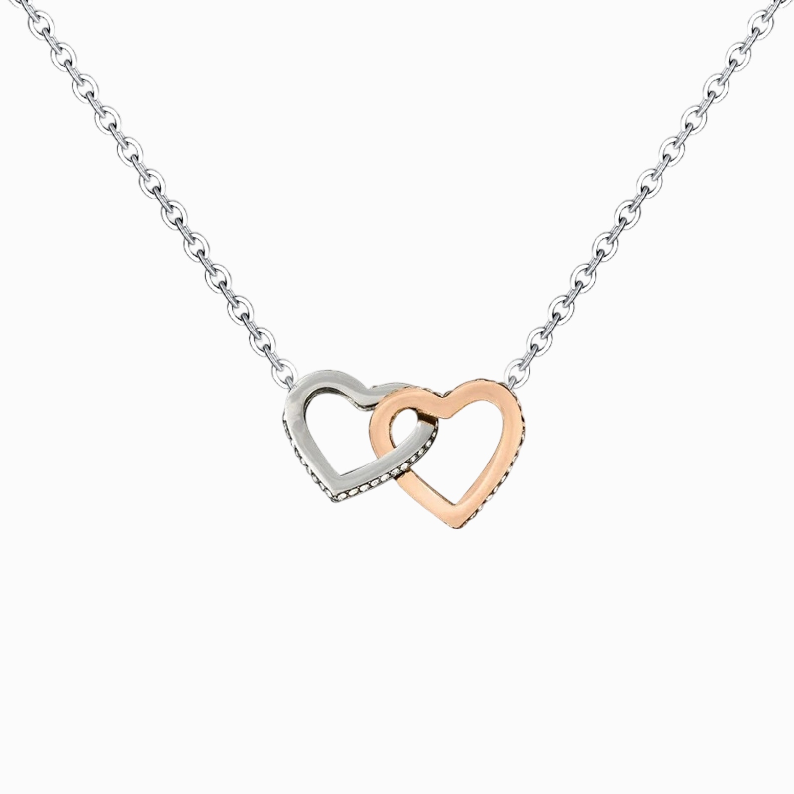 925 Sterling Silber Halskette - An unsere Tochter von Papa & Mama - Geschenk mit Nachrichtenkarte