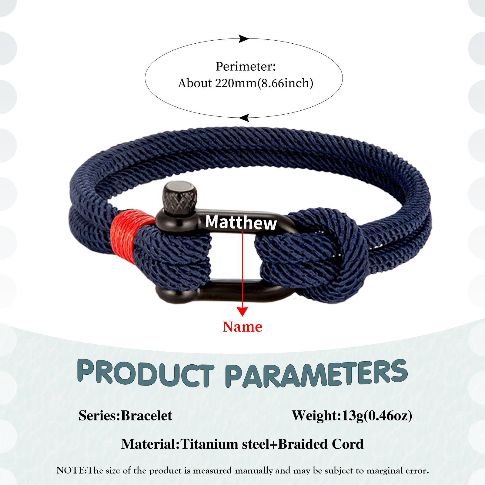 Herren Personalisierter 1 Name Edelstahl Hufeisenschnalle Handseil Armband-An meinen Sohn Glaube an dich selbst-Geschenk mit Nachrichtenkarte