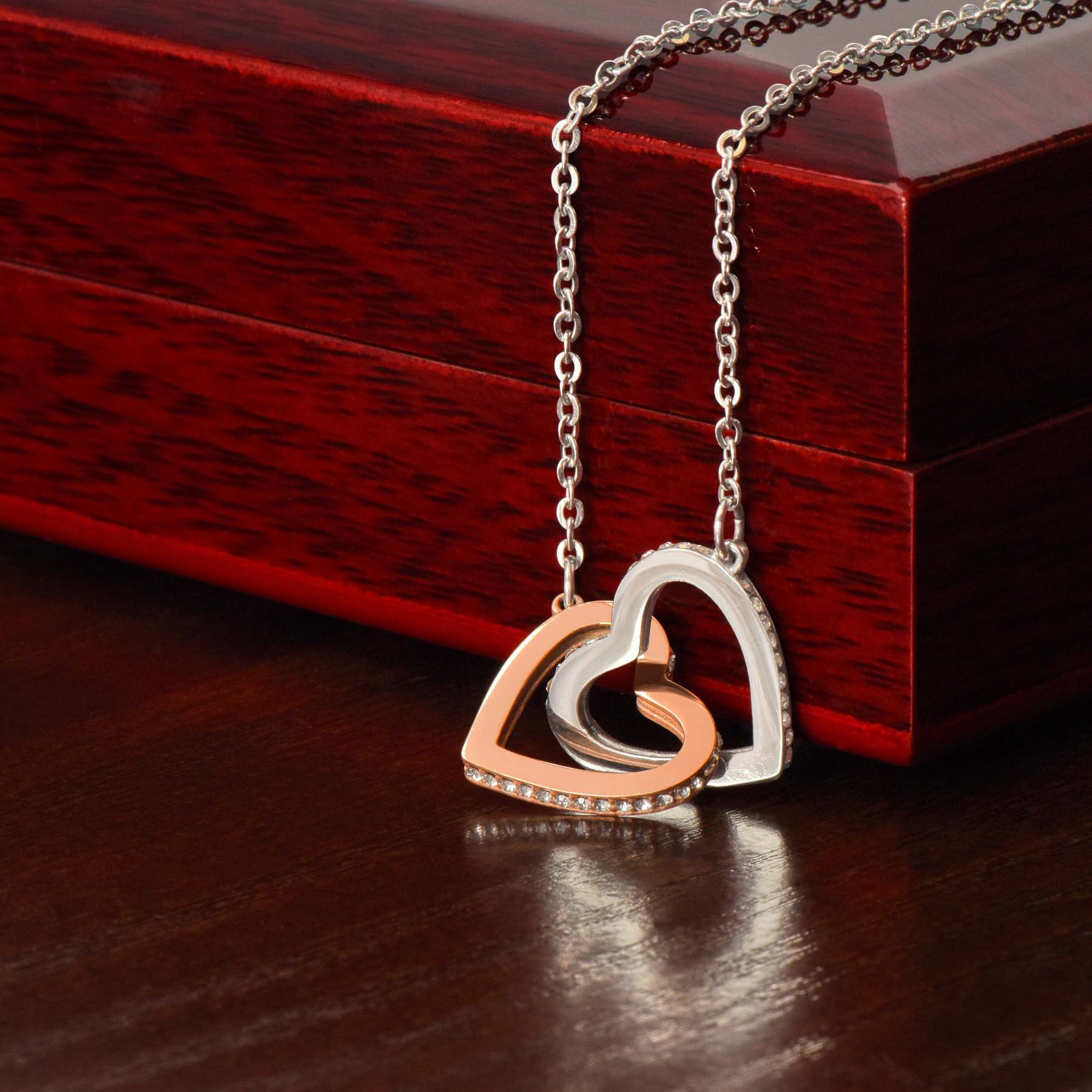 925 Sterling Silber Herz Halskette-An Meine Wunderschöne Enkelin von Opa-Geschenk mit Nachrichtenkarte
