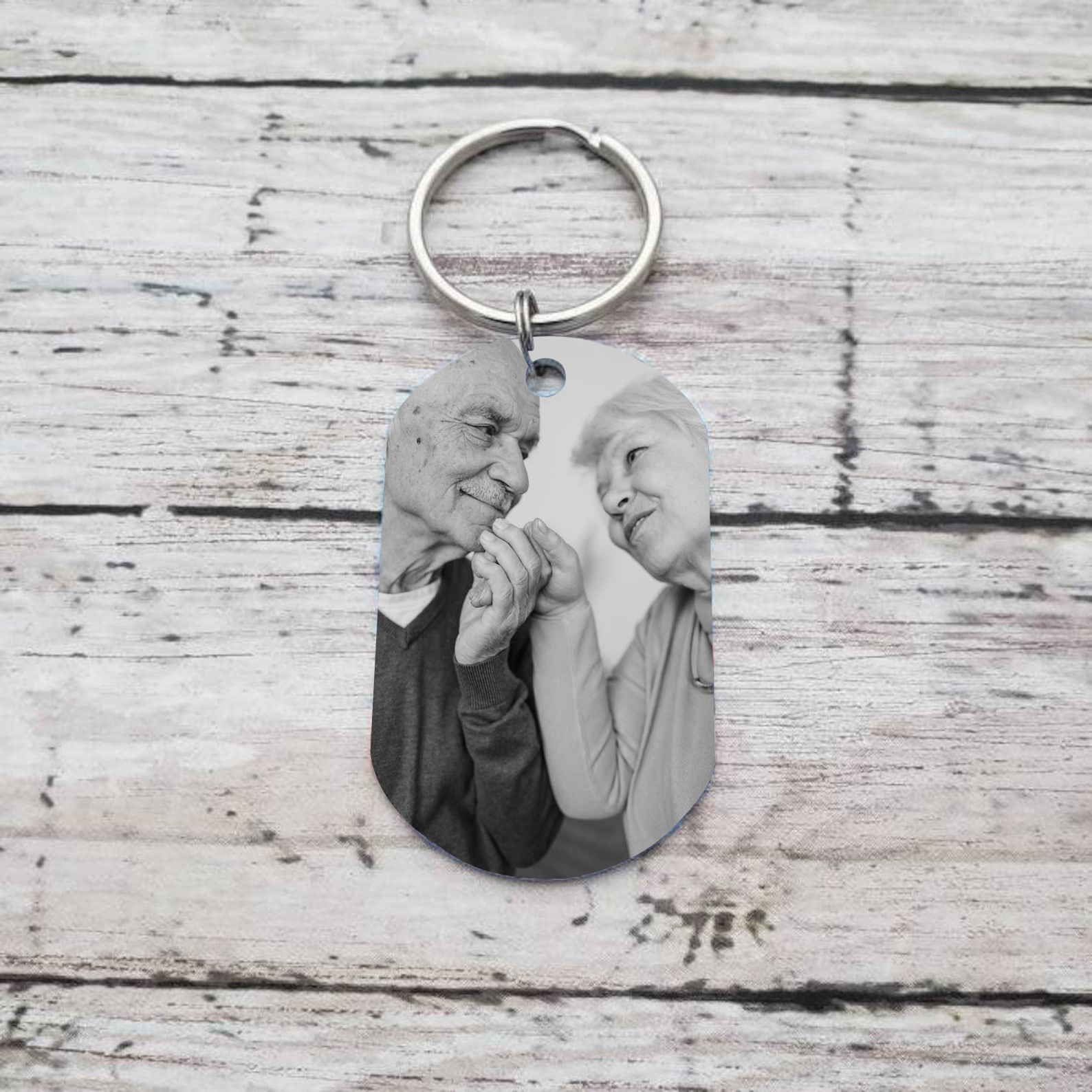 Personalisierbares Foto Trauer Schlüsselanhänger-Ich trage dich mit mir, bis ich dich wiedersehe-Andenken Schlüsselanhänger