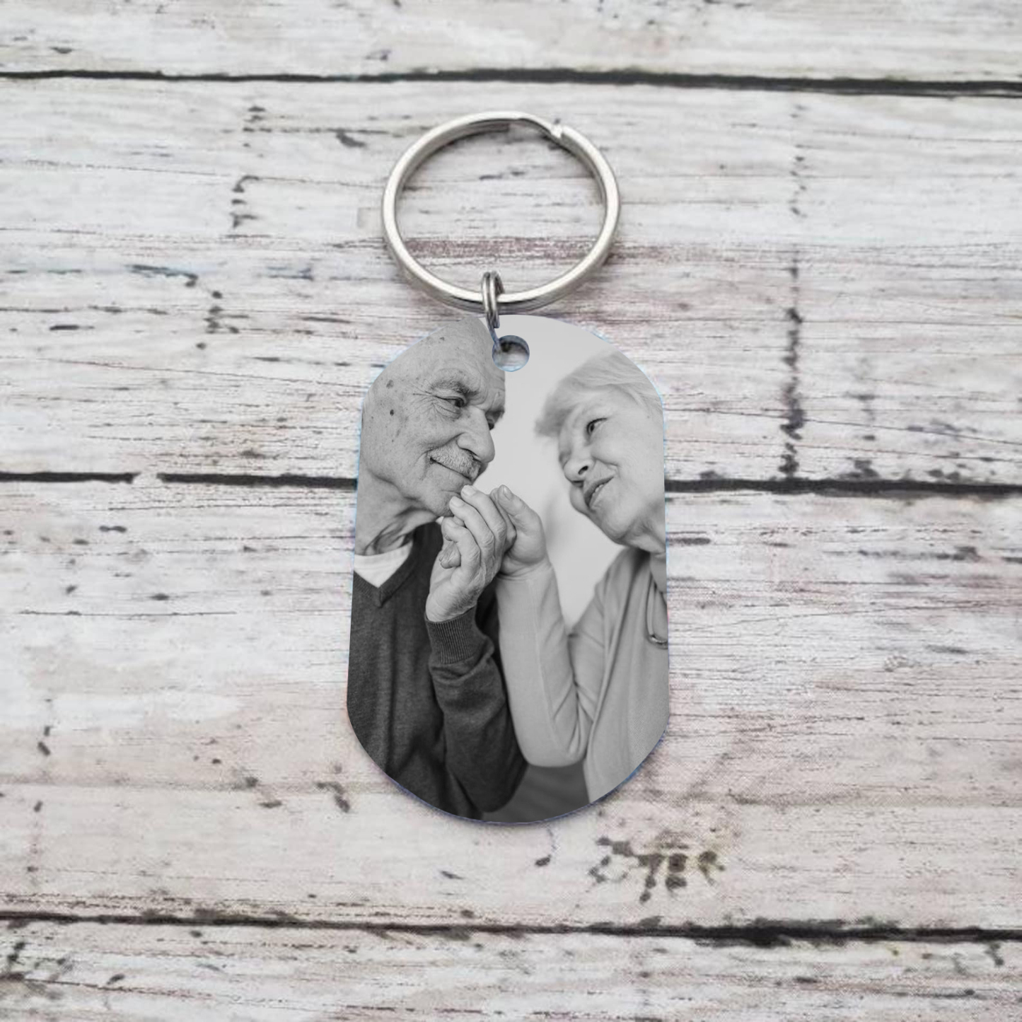 Personalisierbares Foto Trauer Schlüsselanhänger-Ich trage dich mit mir, bis ich dich wiedersehe-Andenken Schlüsselanhänger