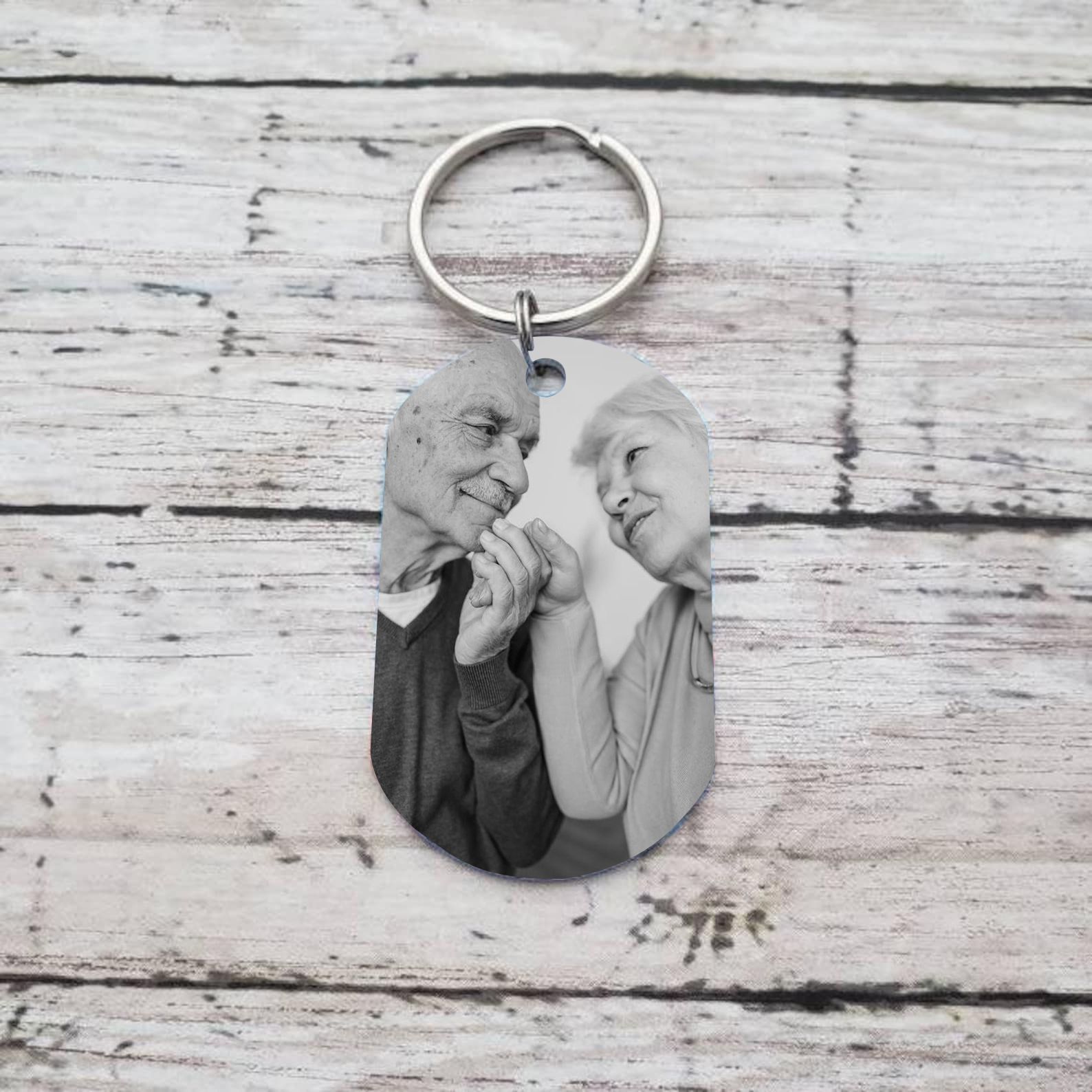 Personalisierbares Foto Trauer Schlüsselanhänger-Ich trage dich mit mir, bis ich dich wiedersehe-Andenken Schlüsselanhänger