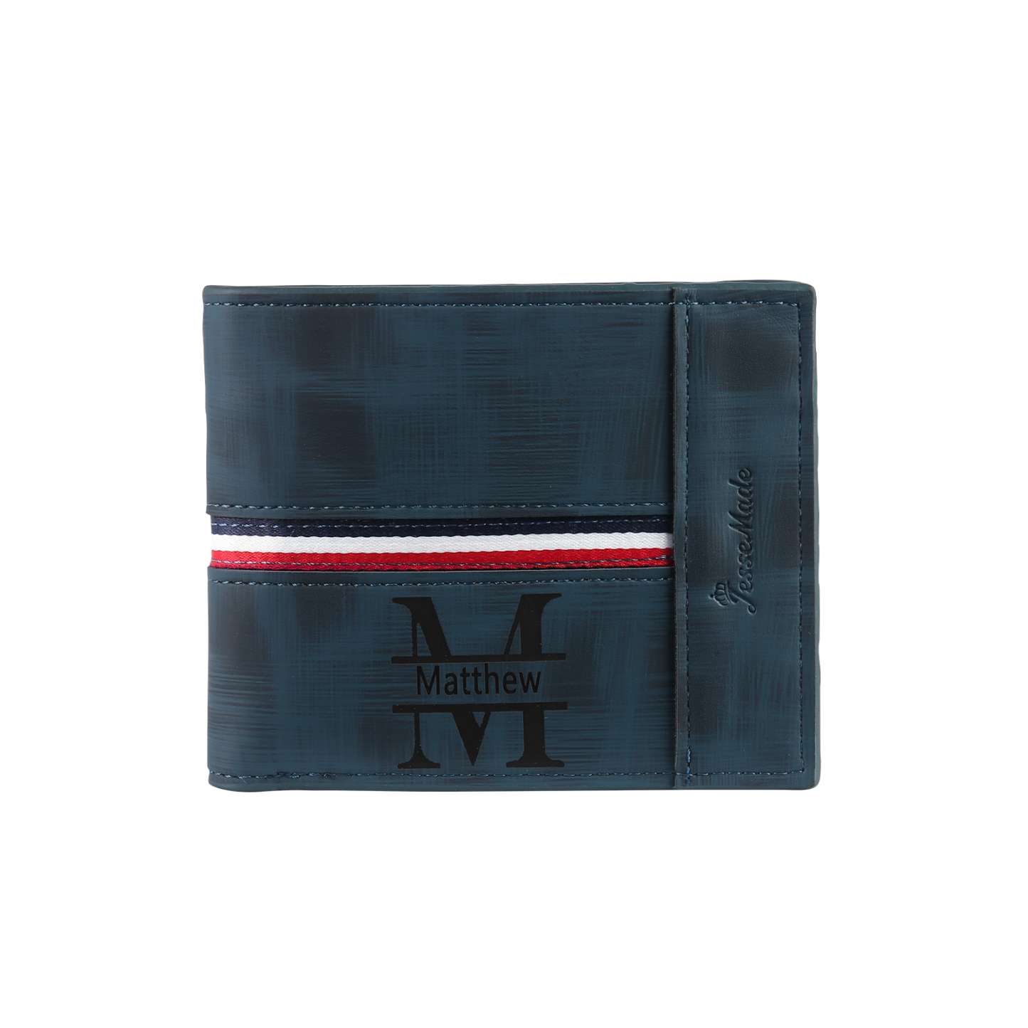 Personalisierte Foto & Name & 1 Buchstabe PU Leder Geldbörse