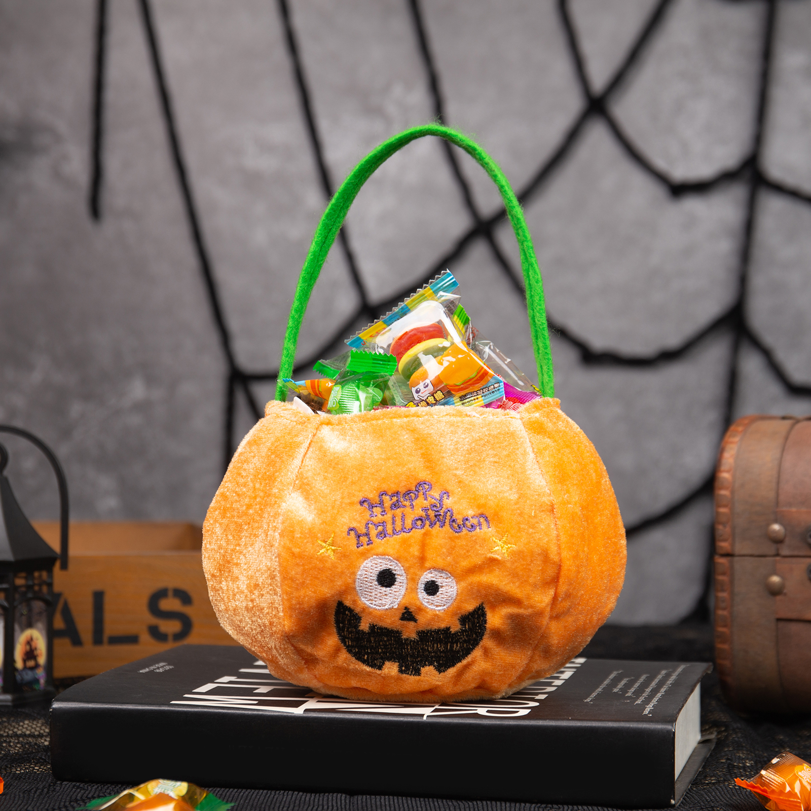 Personalisierter Name Halloween Tasche Süßes Oder Saures Süßigkeiten Tasche 