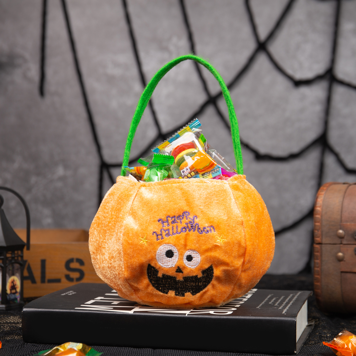 Personalisierter Name Halloween Tasche Süßes Oder Saures Süßigkeiten Tasche 